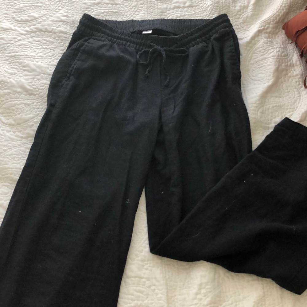 Black Old Navy Linen Pants
